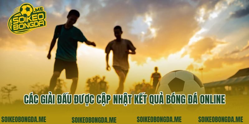 Các giải đấu được cập nhật kết quả bóng đá online